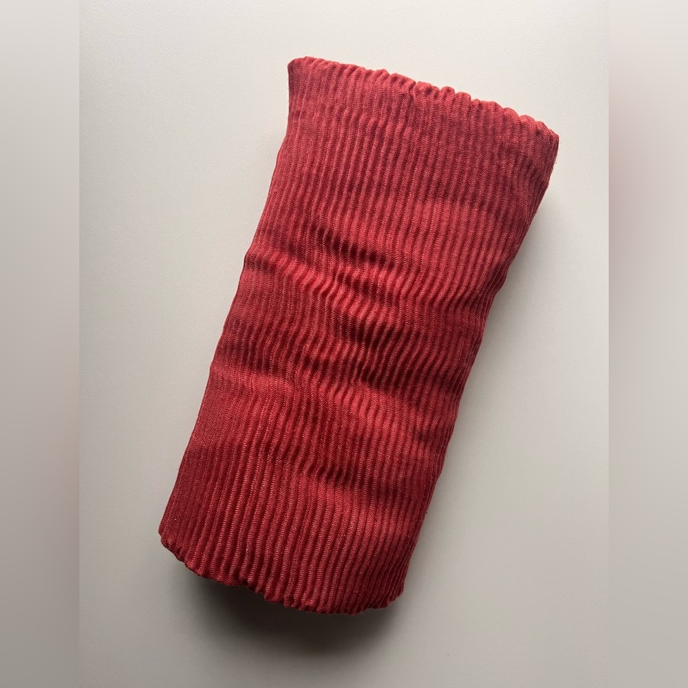 Pink Pleated Scarf / Wrap